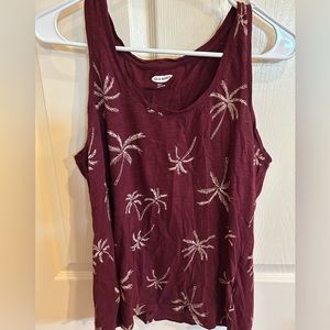 Women’s Burgundy Tank Top